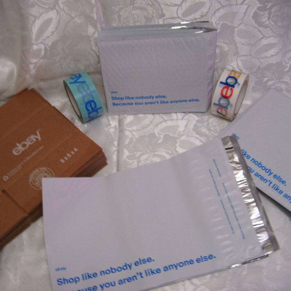 eBay supplies envelopes and boxes plus tape